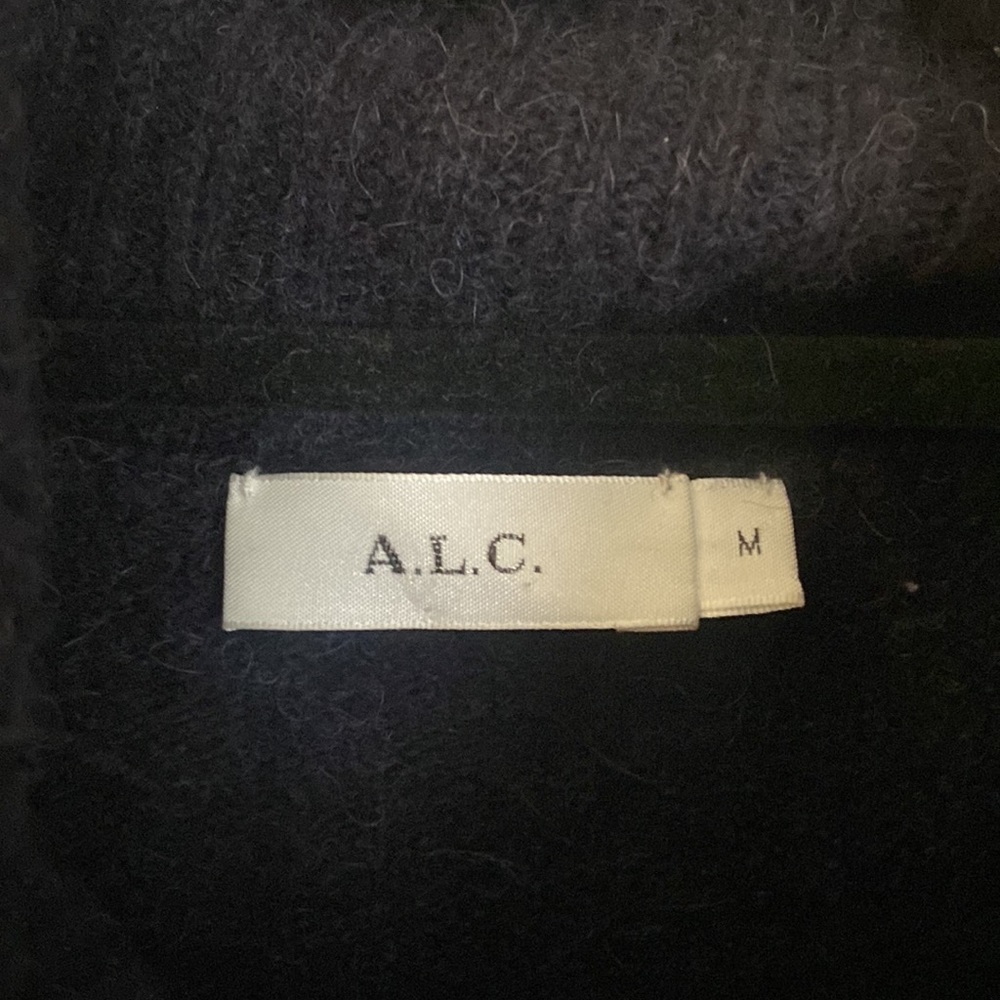 A.L.C. Wool Blend Color Block Grey Turtleneck - image 2